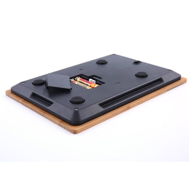 5000g/1g 5kg houten bamboe hd lcd-scherm digitale weegschaal multifunctionele hd lcd-scherm elektronische weegschaal automatische uitschakeling
