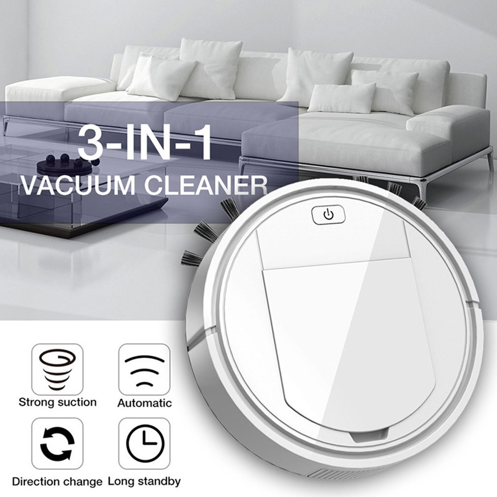 Automatic Smart Vacuum Cleaner Robot Floor Cleaner With Brush Auto Rechargeable Smart Sweeping Robot Sweeping Mopping Machine