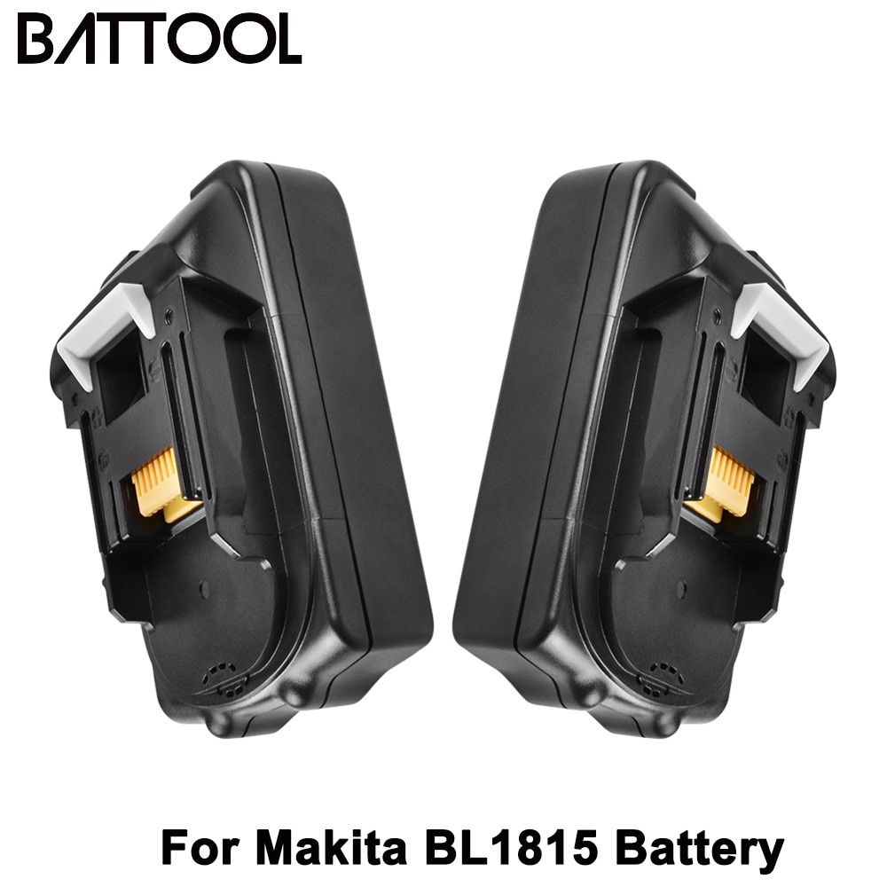 BATTOOL-batería de iones de litio de 18V, 3000mah, para herramientas eléctricas Makita BL1815, BL1820, BL1830, BL1815, BL1815N, BL1820: 2 pack 3000mah