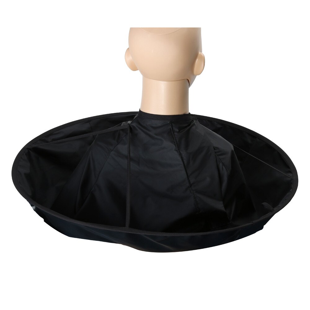 FAI DA TE Grembiule Taglio Dei Capelli Cappotto Mantello Capelli Ombrello Del Capo di Taglio Mantello avvolgere Capelli Rasatura Dei Capelli Grembiule Rasatura Pulizia della Famiglia Protecter: nero