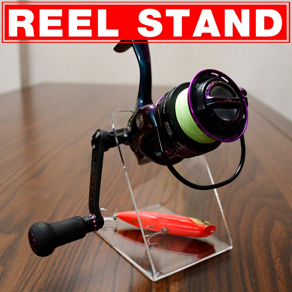 Spinning Reel Fishing Spool Wiel Acryl Display Stand Plank Houder Ondersteuning Rack Vistuig Opslag Decoratie