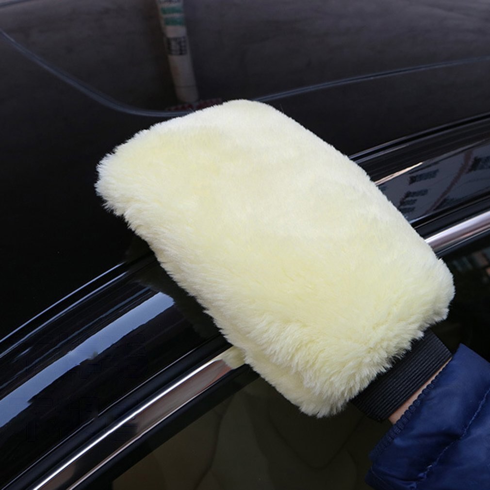 Auto Waschen Handschuhe Weiche Samt Wachsen Wolle Hohe Dichte Reinigung Wahnsinn Waschen Fausthandschuh Tuch Auto zubehör 1Stck