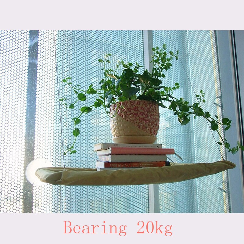 Hamaca para gato doméstico, cómoda ventana de cristal soleada, asiento tipo estante, esterilla para descanso de gatitos, camas colgantes, rodamiento de 20kg