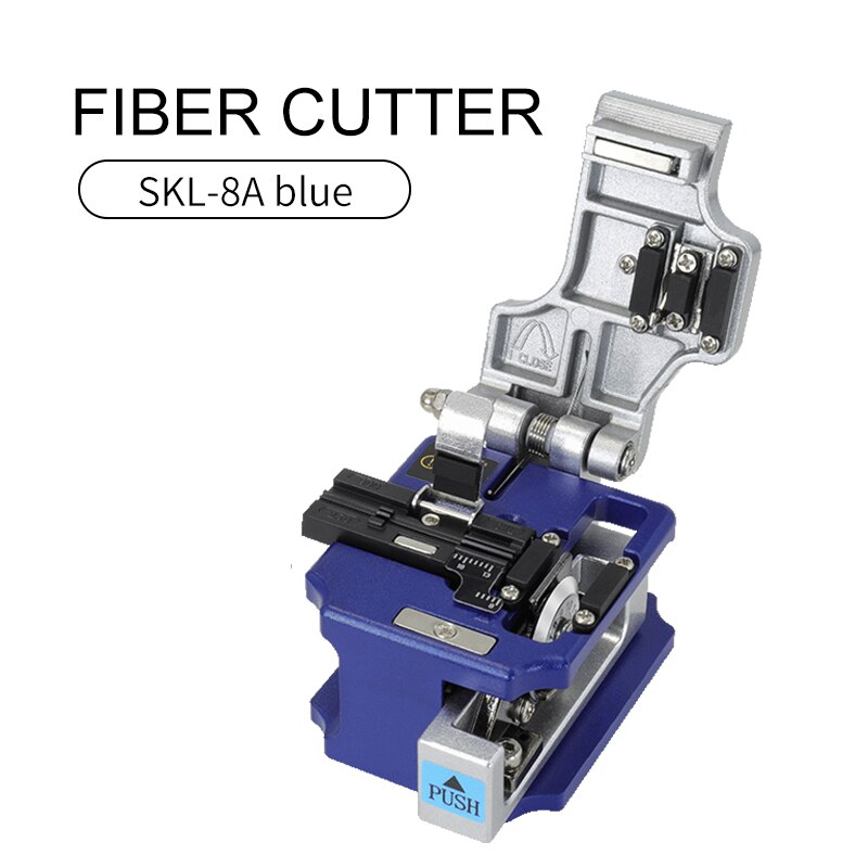 SKL-8A Optical Fiber Cutting Knife Cable Fiber Cleaver Fiber Optic Cutter Melt Fiber Cleaver Kit Fiber Optical: Blue