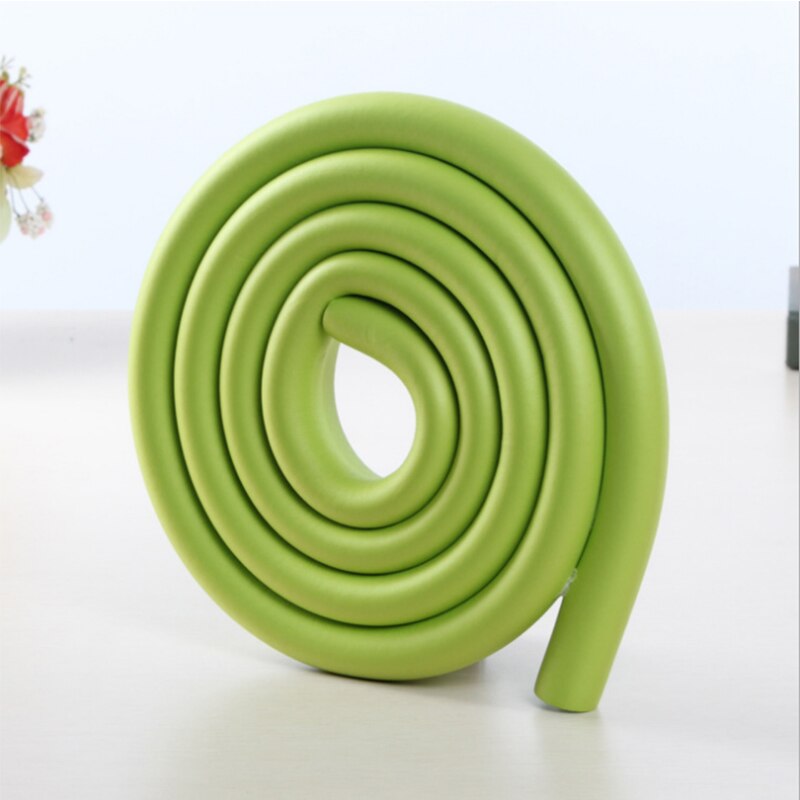 U Shape Baby Safety Equipment Glass Table Edge Strip Corner Protector Home Furniture Child Protection Guards Cover with Tape: 1 grass green bar