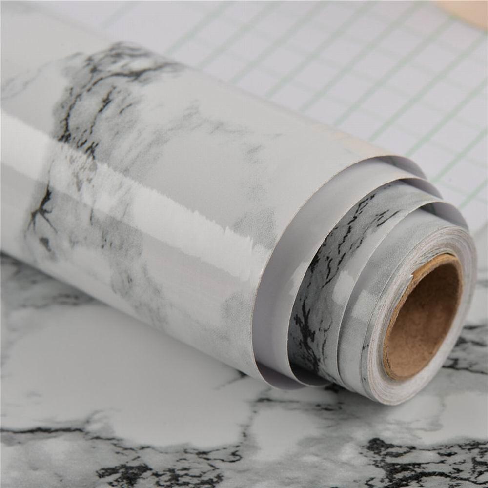 extra Dicke 60x 100cm PVC Marmor Tapete Küche Kontaktieren Papier Vinyl selbst Klebstoff Möbel Dekorative Aufkleber: Stil D