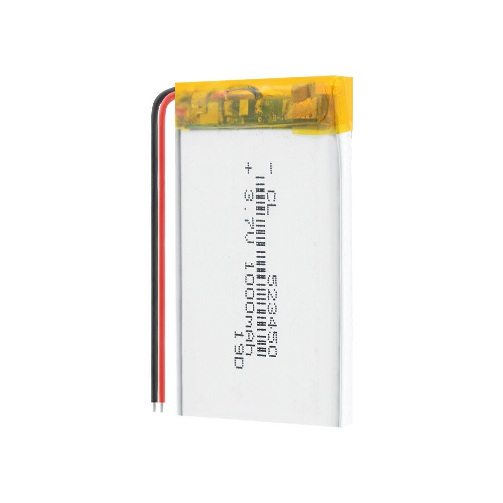 Batería Lipo para MP3 y MP4, recargable vía Baterías de polímero de litio, de 2/4 mAh, 523450 V, 1000mAh, duradera, de 3,7 mAh, 1/1000 Uds.