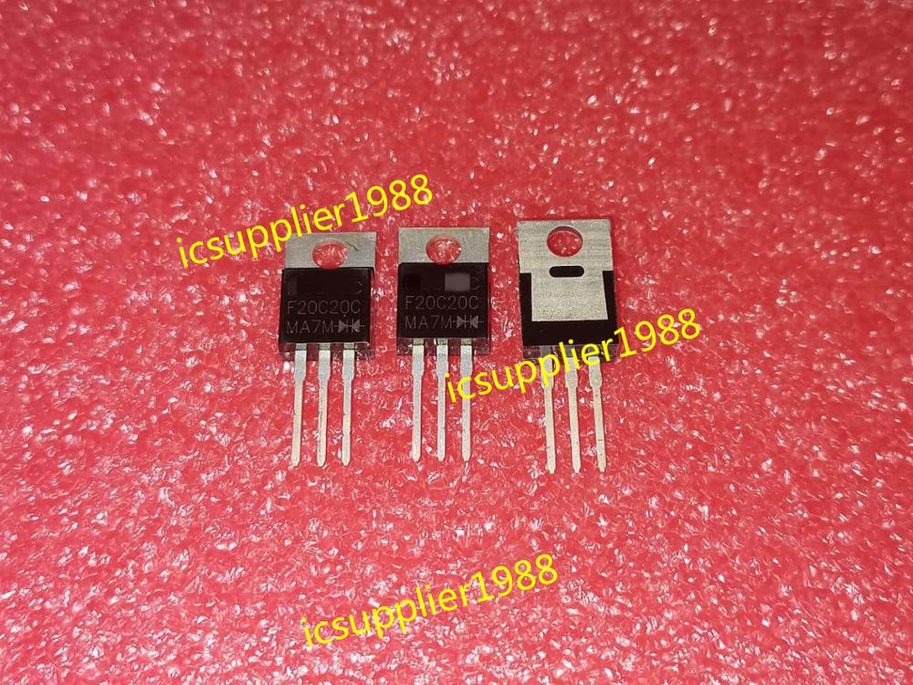 Il trasporto libero 10 PZ/LOTTO F20C20A F20C20C raddrizzatore Veloce di recupero TO-220 20A 200V