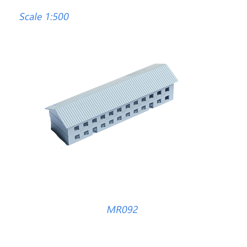 Scale1:300 1:500 Miniature Factory Building Model ABS Plastic Architecture For Diy Sand Table Scene Materials Layout Diorama Kit: WHITE