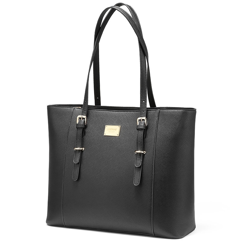 LOVEVOOK handtasche frauen große tote taschen damen schulter Laptop büro taschen für frauen arbeits handtaschen schule reisetasche große: Schwarz