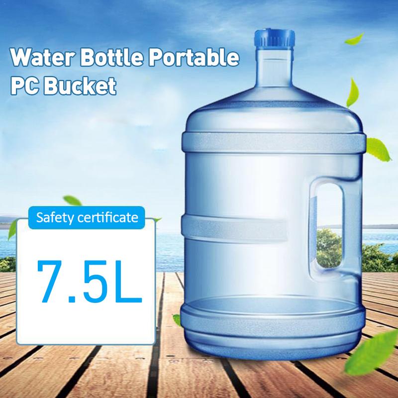 5l 75l Mineral wasser reiner Eimer Wasser flasche tragbarer PC-Eimer Haushalt große Kapazität Reinwasser eimer mit Griff Eimer