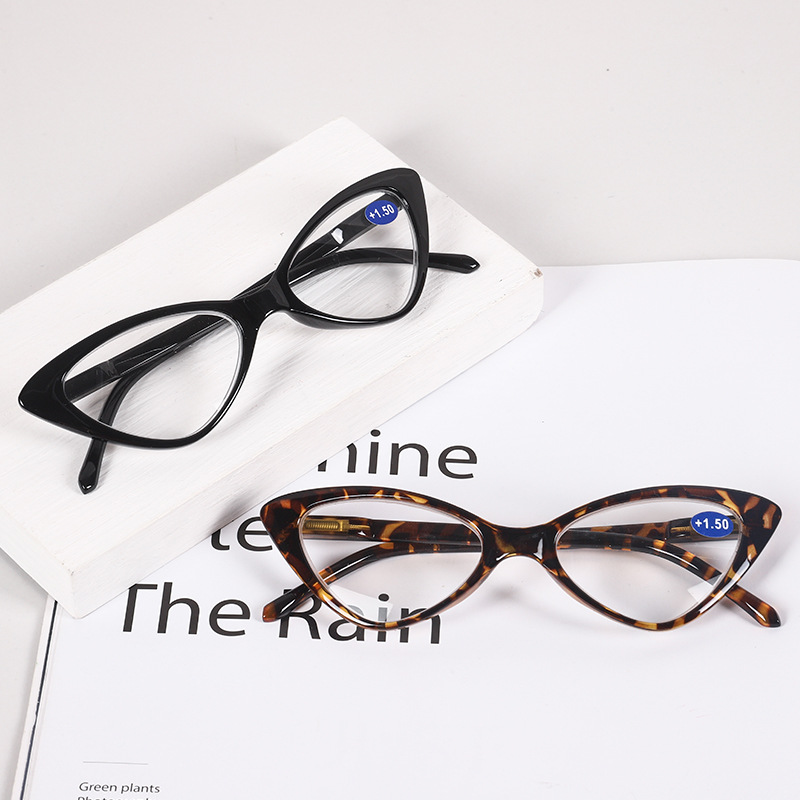 Gafas de lectura tipo ojo de gato para mujer, anteojos de lectura estilo ojo de gato, estilo Retro, leopardo, ligeros, para presbicia, + 1,0 + 1,5 + 2,0 + 2,5 ~ + 4,0