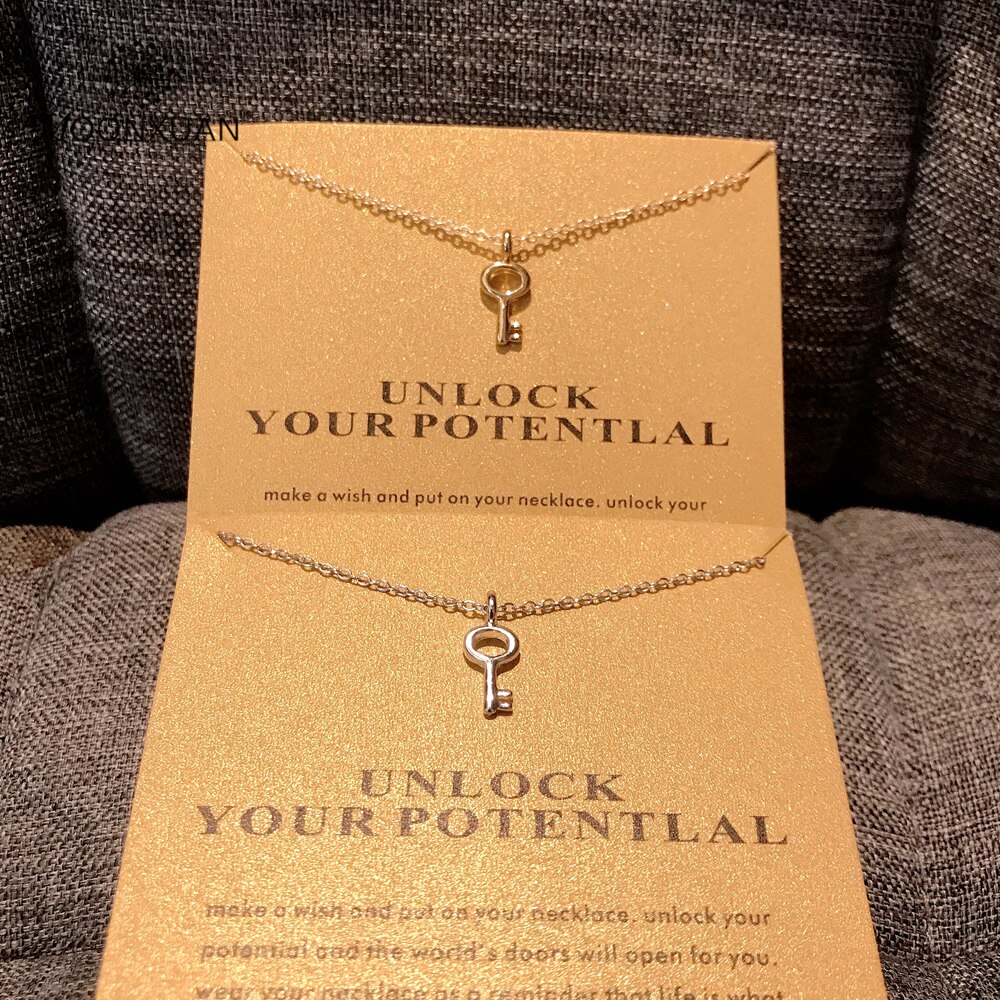 Moonxuan schlüsselanhänger-halskette, vergoldete und versilberte legierungskette, choker-schmuckhalskette für damen, karton