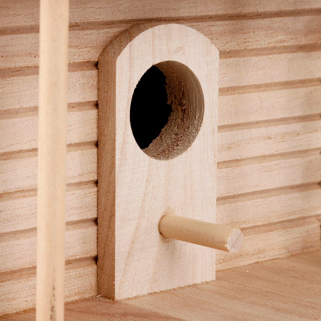 Wooden Bird House Nesting Box Hanging Bird Nests Home Garden Decoration Natural And Enjoy Bird Feeding And Nesting
