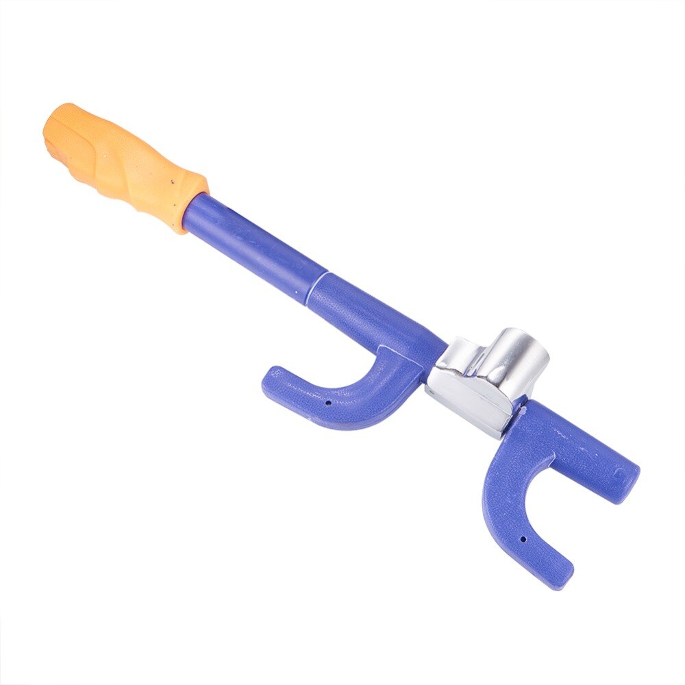 Anti-Theft Steering Wheel Lock Extendable Dourable Hook Car Locks With Safety Hammer