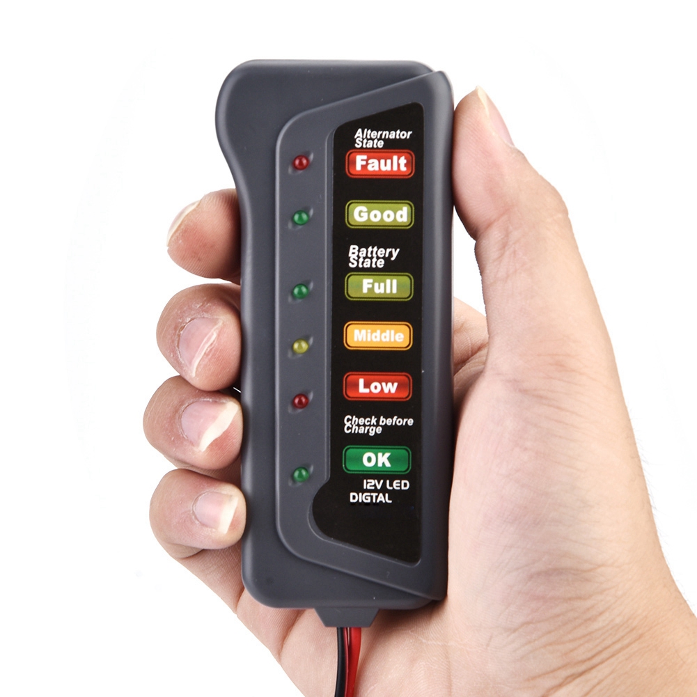 ANENG 6-LED Display Car Battery Measuremt Tester 12V Power Digital Analyzer Automotive Checker Alternator Test Electrician Tool