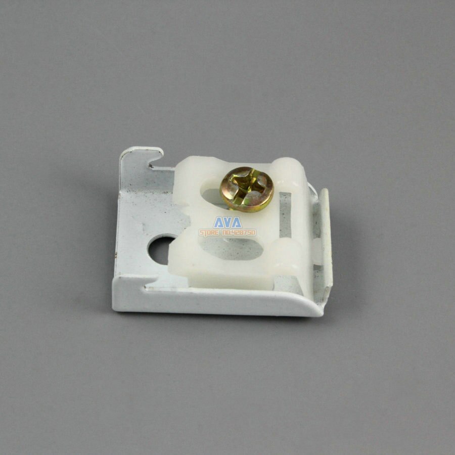 40 Pieces Curtain Track Bracket Curtain Track Brace 25x19mm