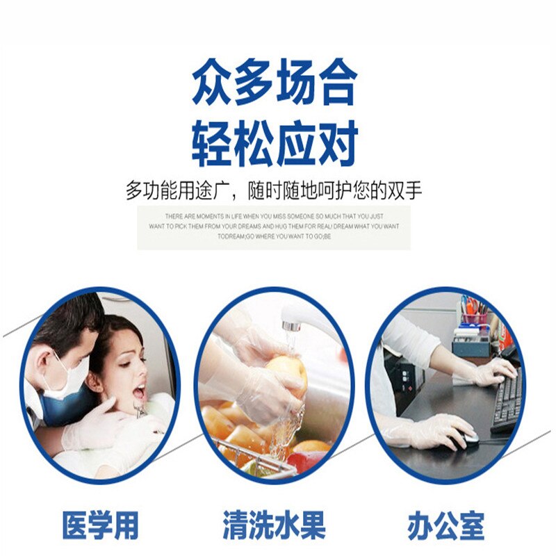 20 stuks wegwerphandschoenen superdunne nitril latex handschoenen schoonmaakhandschoenen voor voedsel huishoudelijke schoonmaakhandschoenen maat s/m/l/xl