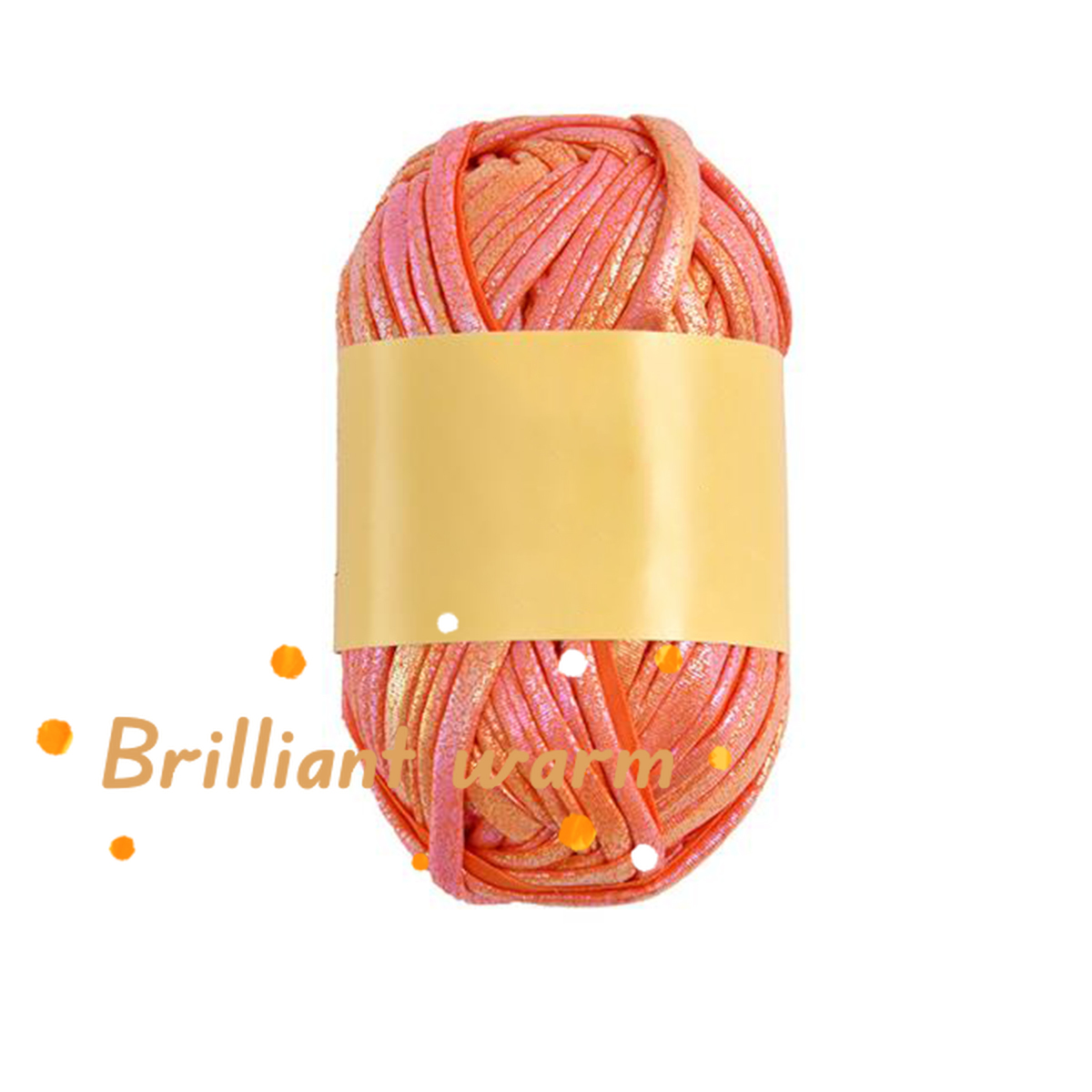 100g Imitation Leather Shiny Crochet Yarn，43.74yd Metallic Tshirt Yarn，DIY Hand Knitting for Bag Blanket Cushion Crochet Yarn