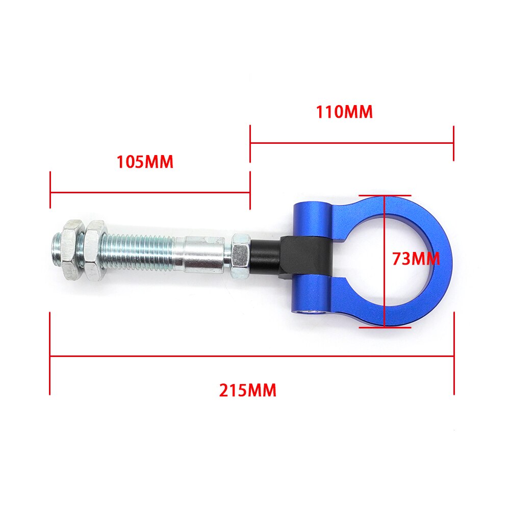 R-EP Tow Hook trailer hook Red Folding Ring Racing Heavy Duty Durable And Super Strength for Hyundai Veloster