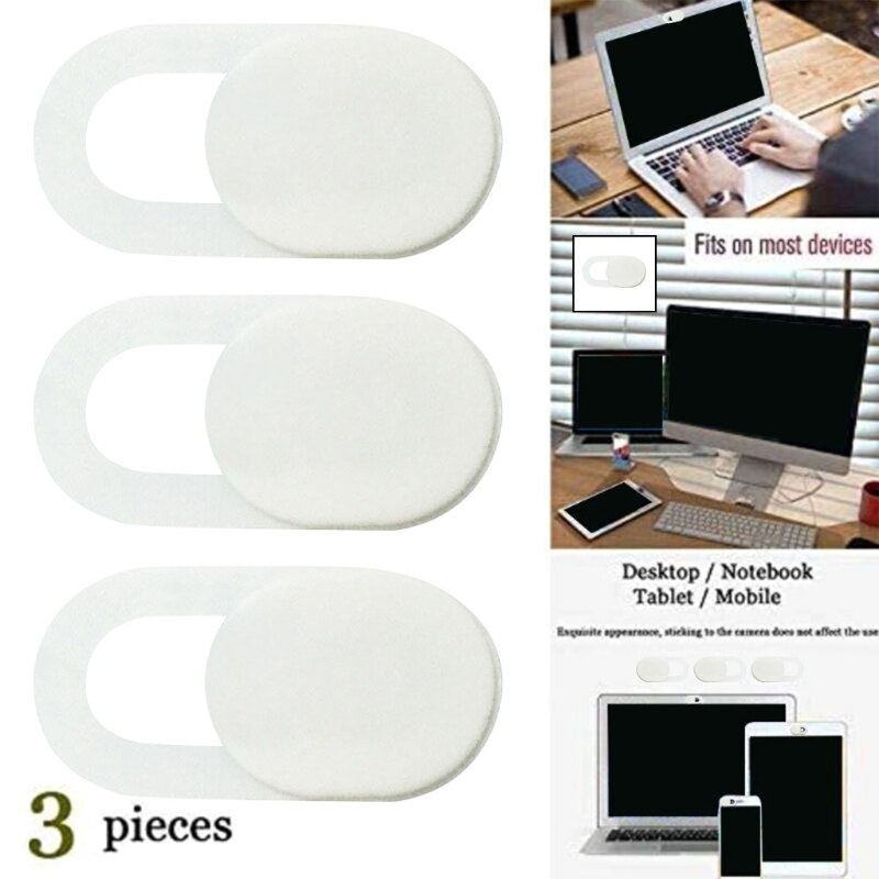 3pcs Camera Cover Slide Webcam Extensive Compatibility Protect Your Online Privacy Mini Size Ultra Thin for Laptop PC MacBook iM