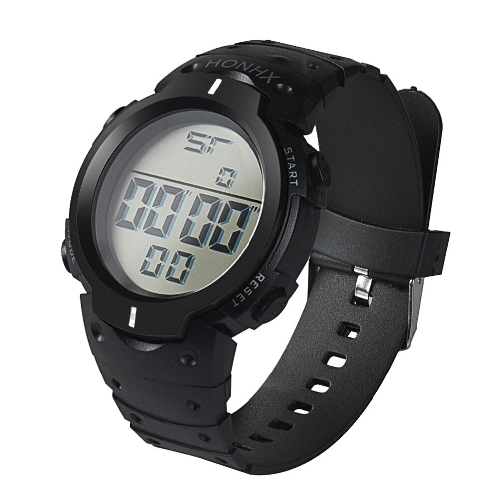 Moda wodoodporny zegarek męnarty chłopiec cyfrowy zegarek LCD stoper dane gumowe sportowe zegarki na rękę elektroniczny zegarek Relogio Masculino