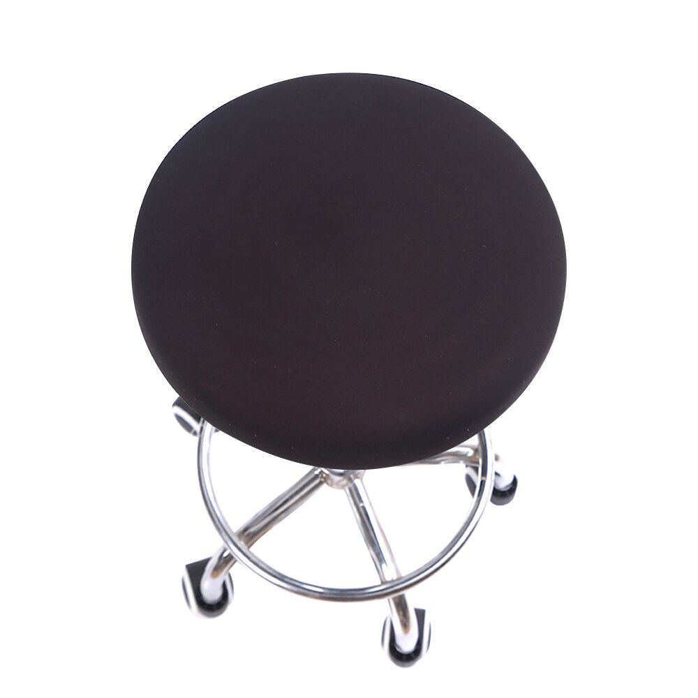 Ronde Stoel Cover Barkruk Cover Elastische Seat Cover Stoel Protector Effen Kleur Thuis Stoel Hoes Spandex: 9