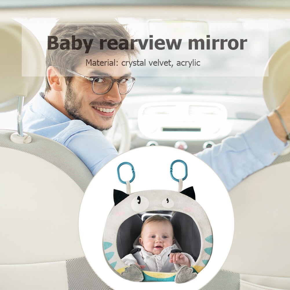 Justerbar sikkerhed bil baby spejl bagsæde nakkestøtte bakspejl baby mod bageste afdeling spædbarn bil sikkerhed børn skærm