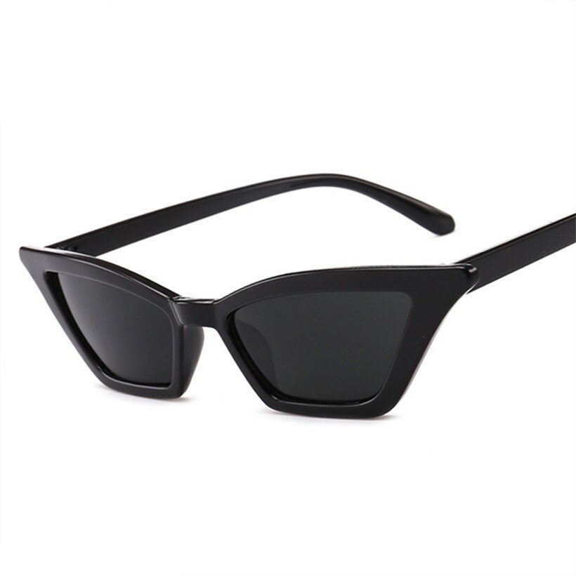 Nywooh vintage solbriller kvinder luksus cat eye brand solbriller damer lille rød sort briller  uv400