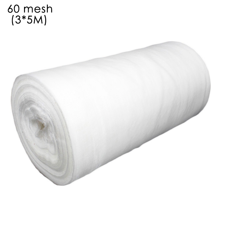 40 mesh /60 mesh insektsnät skydd nät barriär grönsaker frukt blommor växtskydd växthus trädgårdsnät: 3 x 5m-60 mesh