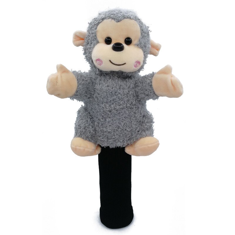 Cabeza de mono Golf cubierta de la cabeza del bosque de la calle 5 colores de la historieta Animal Golf accesorios mascota novedad lindo