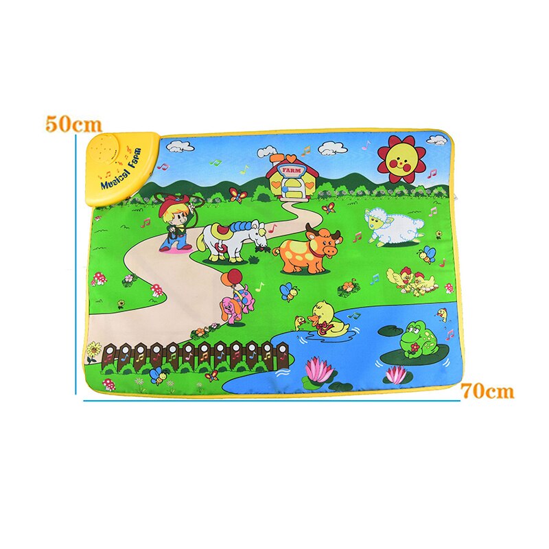Muzikale Speelmat Met Animal Voice Baby Piano Spelen Tapijt Muziek Game Instrument Vroege Educatief Speelgoed Voor Kinderen: style 3