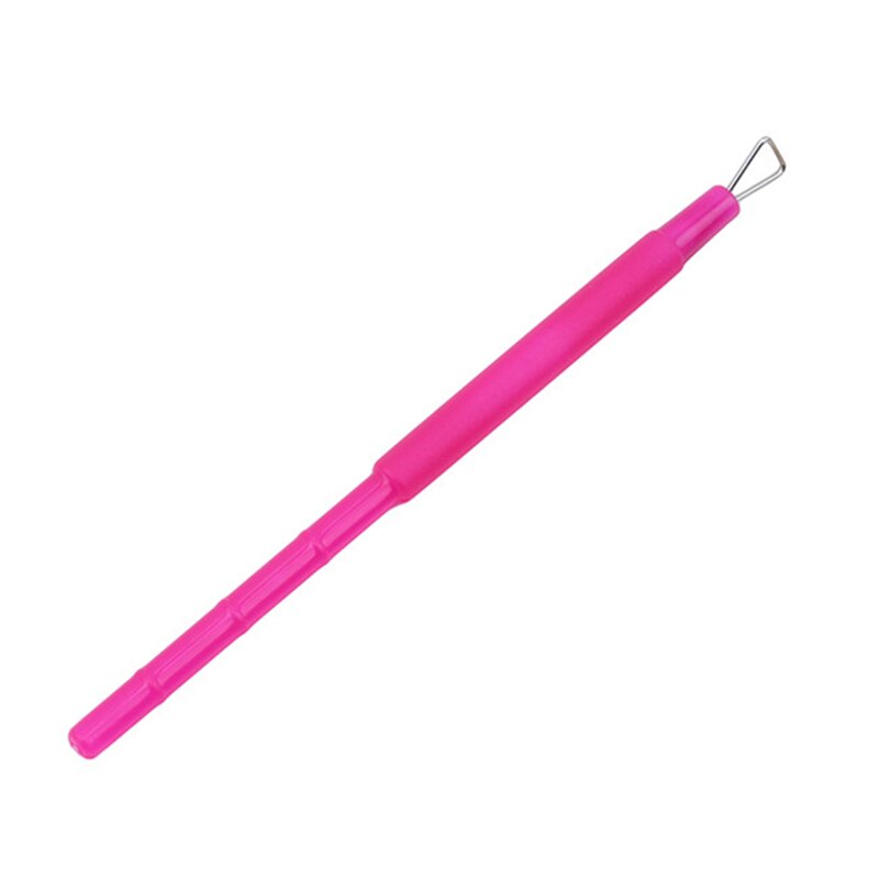 Nueva varilla de para esmalte de uñas, Gel pulidor de cutículas, de herramientas de cuidado de manicura de plástico Rosa removedor de manija, 1 unidad