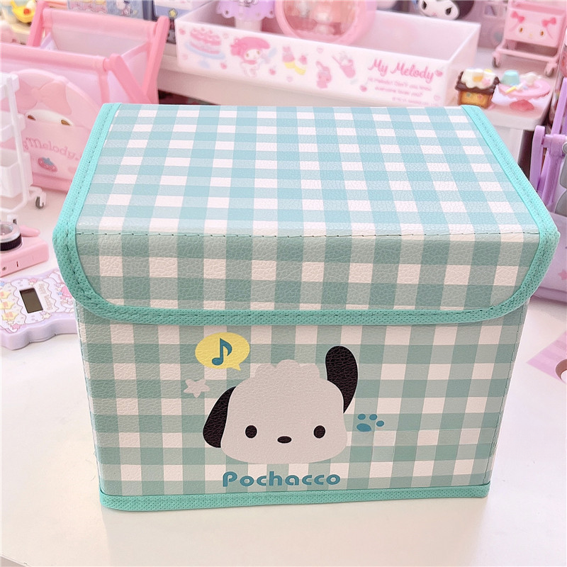 Sanrio Gitter Schreibtisch kippen Aufbewahrungsbox Kuromi mein Melodie Hallo Kätzchen Cinnamoroll Schreibtisch Organizer Kosmetik Briefpapier Kleinigkeiten Kasten: Rosa