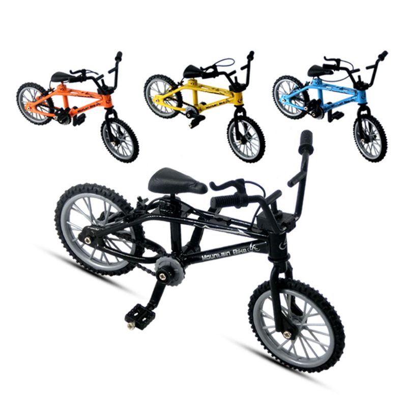 Mini dedo brinquedos de bicicleta liga miniatura mtb bicicleta modelo diy simulação criativa mountain bike ciclismo crianças presentes educativos
