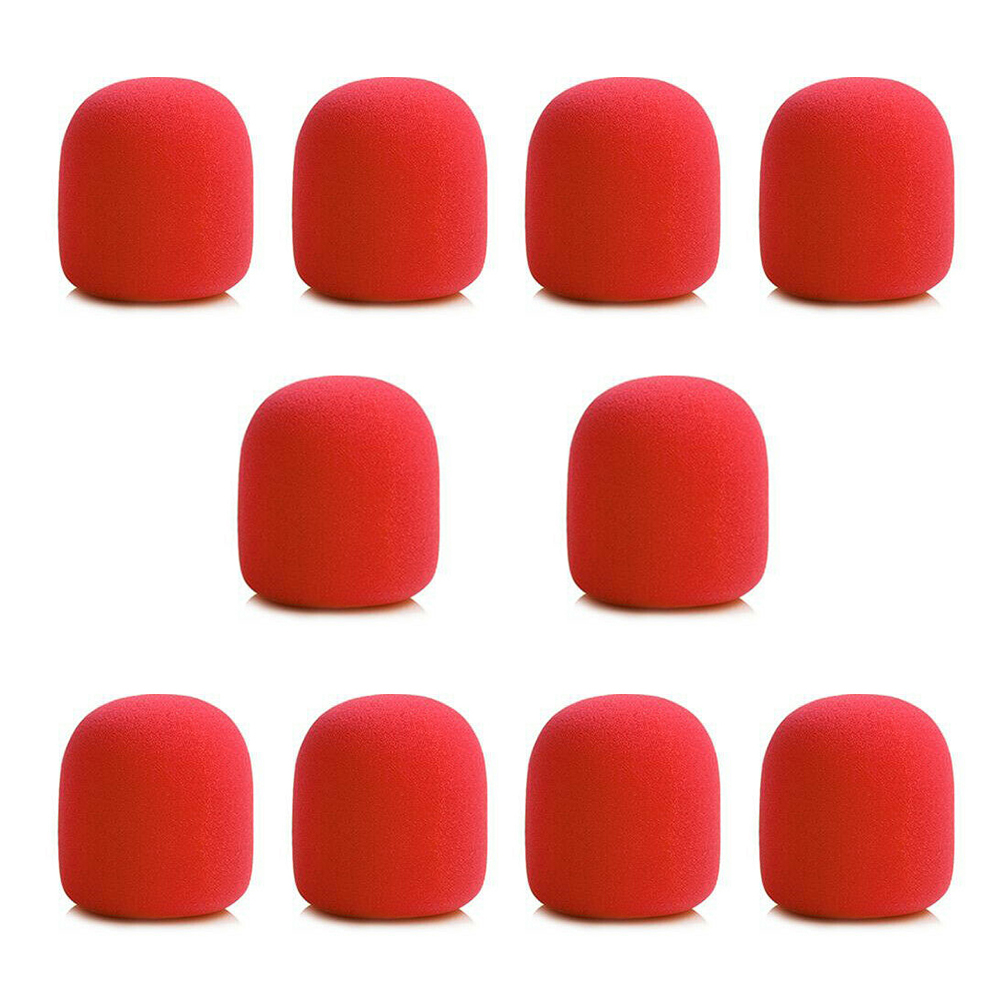 10Pcs Microfoon Foam Cover Handheld Stage Microfoon Windscherm Spons Foam Mic Cover Karaoke Dj Verkoop Microfoon Cap