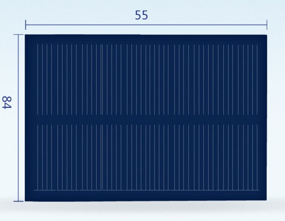 Poly Solar Panel 5.5V 100MA for DIY science and technology production of photovoltaic panels 84*55MM