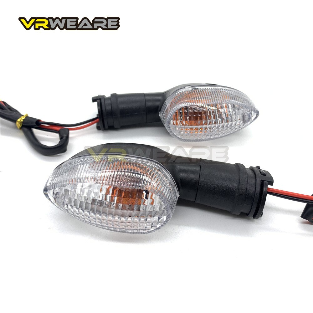 Clignotant de moto pour YAMAHA YZF R1 R6 R125 R25 R3 FZ-6N XJ6, clignotant avant et arrière Blub: Clear