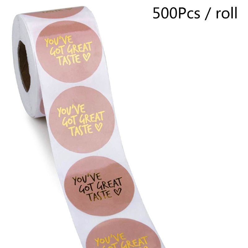 500Pcs Stickers Handgemaakte Verpakking Seal Label Scrapbooking Decoratie Bakken