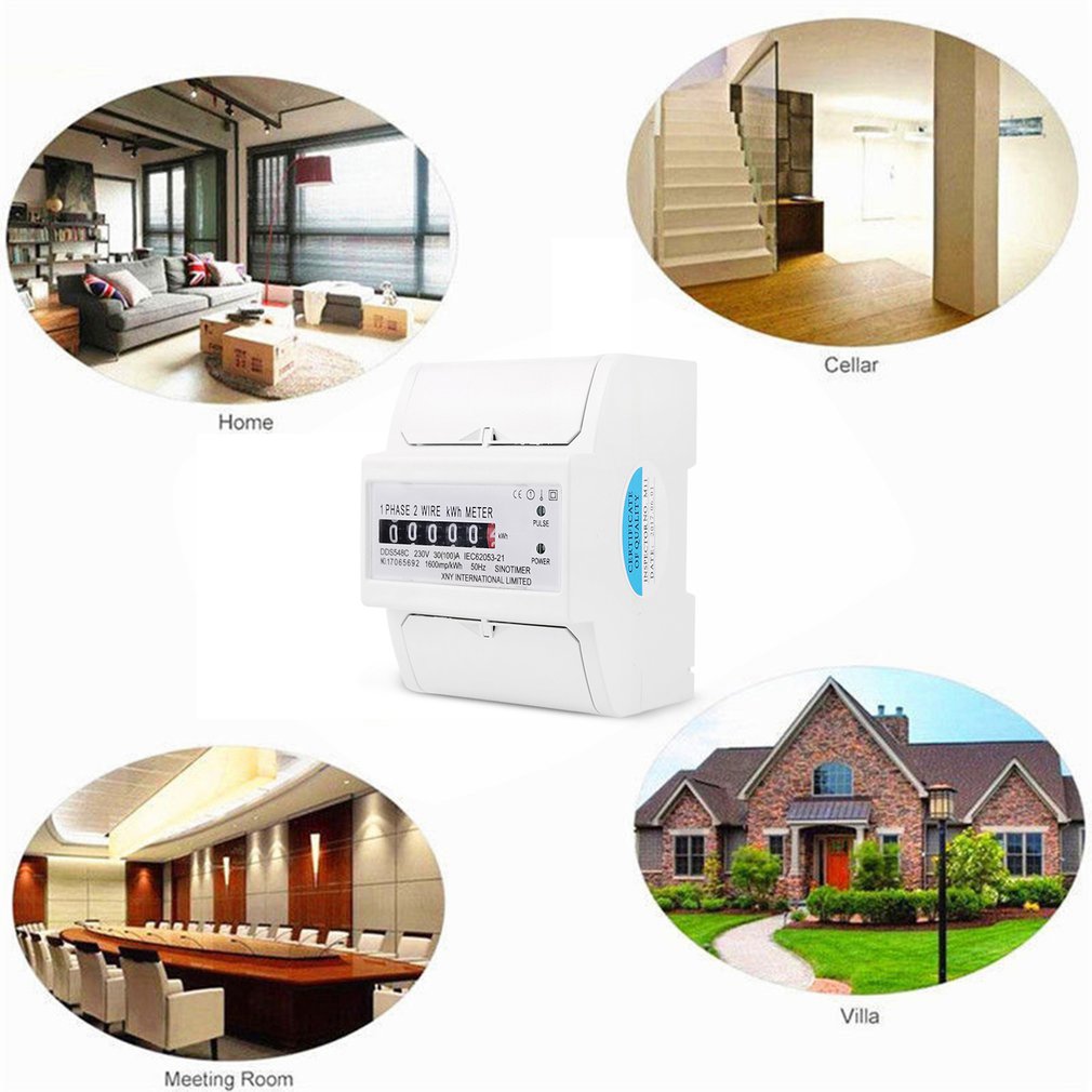 Medidor de energia digital, trifásico, com 2 fios, ac 380v, 5-100a, para medição de custo de eletricidade