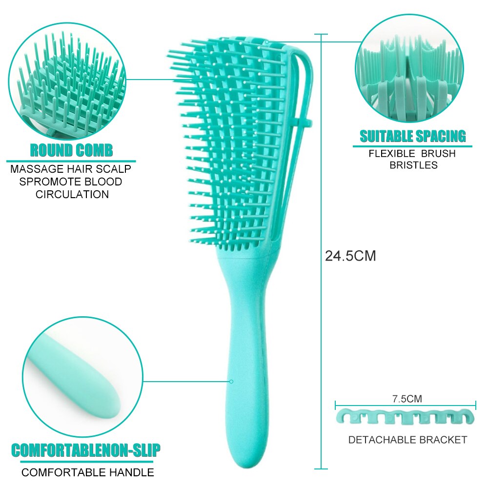 Démêler brosse à cheveux cuir chevelu Massage peigne à cheveux femmes démêlant brosse à cheveux pour bouclés soins des cheveux Salon maison coiffure peigne de coiffure