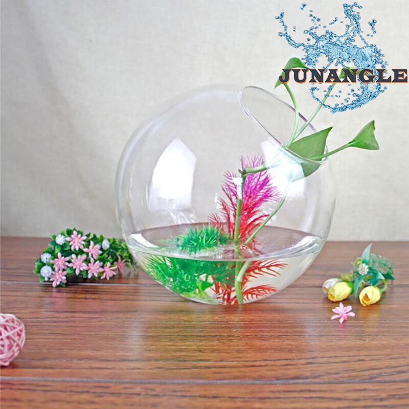 Vase rond en verre biseauté, style européen, Mini aquarium, décoration de maison, artisanat , exquis et esthétique,