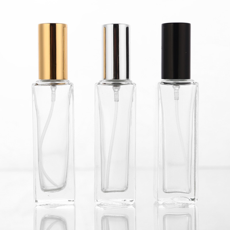 10 stks/partij 20ml clear Glas Lege Parfumflesjes Verstuiver Spray Hervulbare Fles Spray Scent Case met Travel Size Draagbare