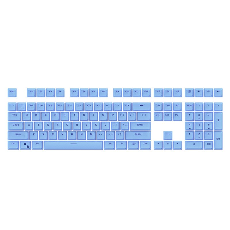 108pc SA Profile Keycap Set - Double Color Injection ABS - For MX Blue/Brown Mechanical Keyboards