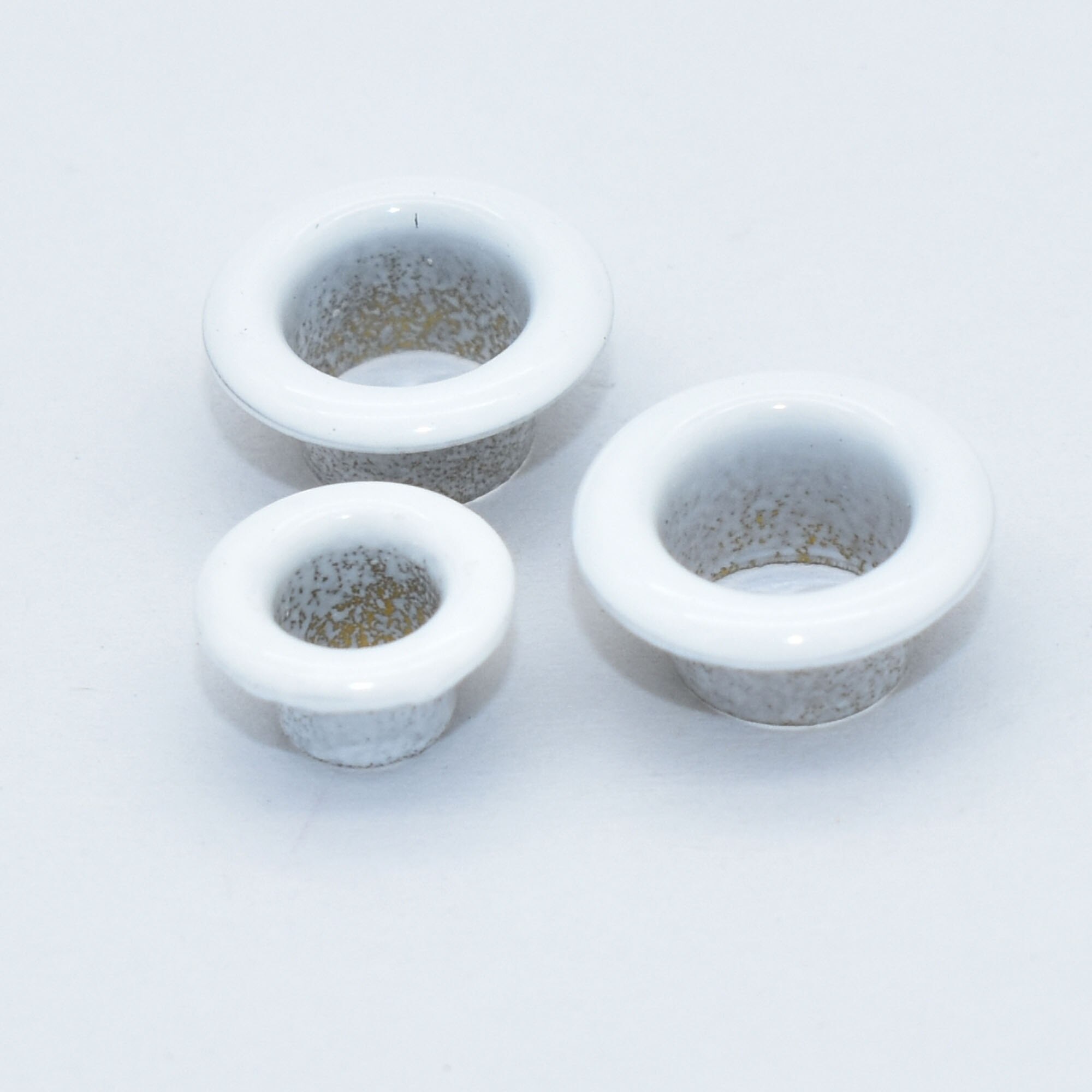 White Round Eyelets Rivets Repair Hardware Canvas DIY Leather Craft Supplies Bag Shoes Belt Cap Craft Projects 100 PCS 4/6 mm