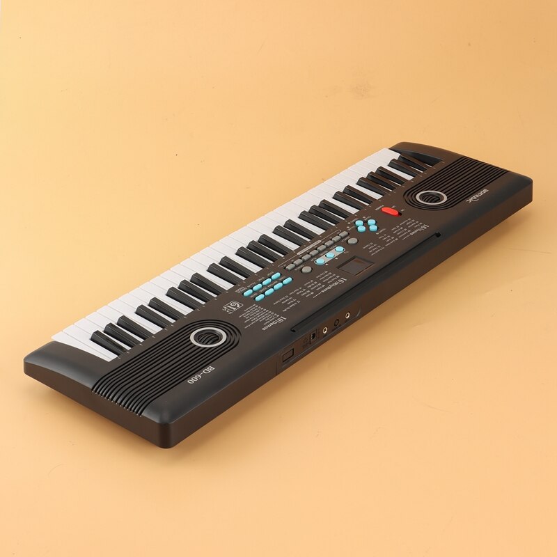 BDMUSIC 61 Keys Keyboard Piano, Electronic Digital Piano With Built-In Speaker Microphone, Portable Keyboard Teaching