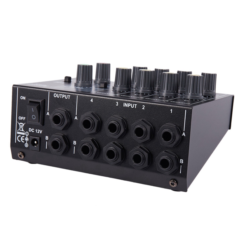 Mixing Console 8 Channel Panel Musical Microphone Sound Mixer Digital Adjusting Stereo Us Plug