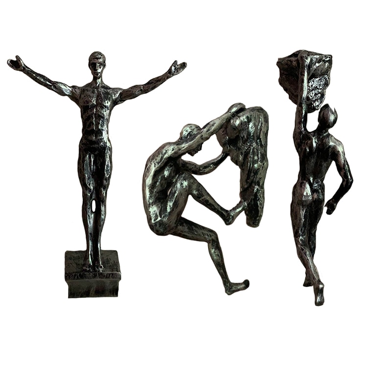 Figuras Retro de escalada en roca, escultura de resina artesanal, decoraciones de pared, colgante, estatua de pared de salón, deportista decorativo
