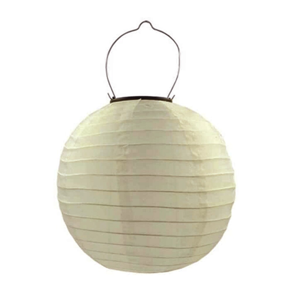 20/25/30cm LANTERNE SOLAIRE À LED Lampe Festival En Plein Air Décor de Fête Suspension Boule Chinoise En Papier Lampions Pour La Fête De Mariage Décor: champagne