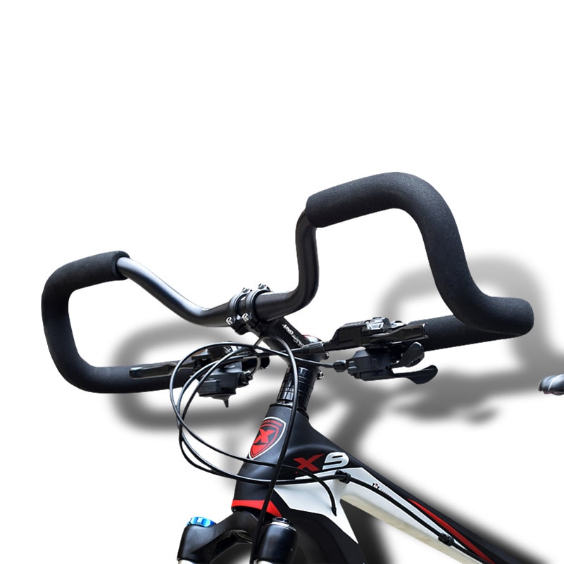 Bicycle Handlebar Mountain Road Bike Butterfly Handlebar Bicycle Bike Fixed Gear Rebuilding Aluminum 31.8*620mm With Cover